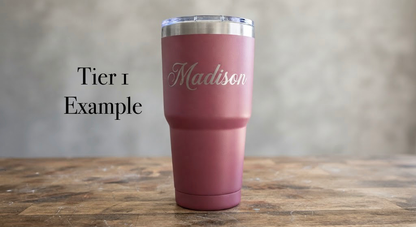 Bring Your Own Drinkware – Custom Laser Engraving