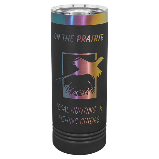 Personalized 22 oz Prism Lip Skinny Tumbler – Custom Laser-Engraved Travel Mug