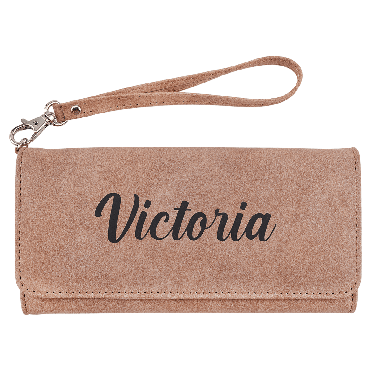 Personalized Leatherette Wristlet Wallet | Custom Engraved Creekside Collection