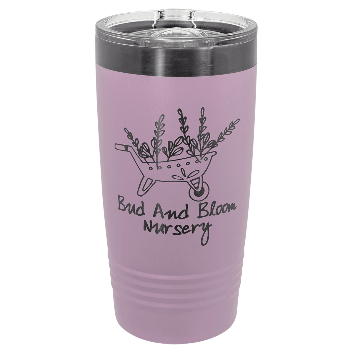 Custom Personalized Ghost Black 20 oz Insulated Tumbler with Slider Lid