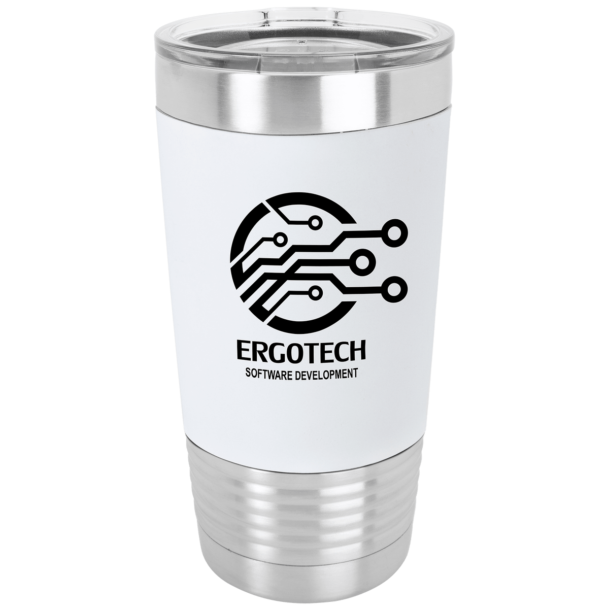 Custom Personalized Silicone Grip 20 oz Insulated Tumbler