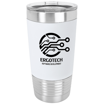 Custom Personalized Silicone Grip 20 oz Insulated Tumbler