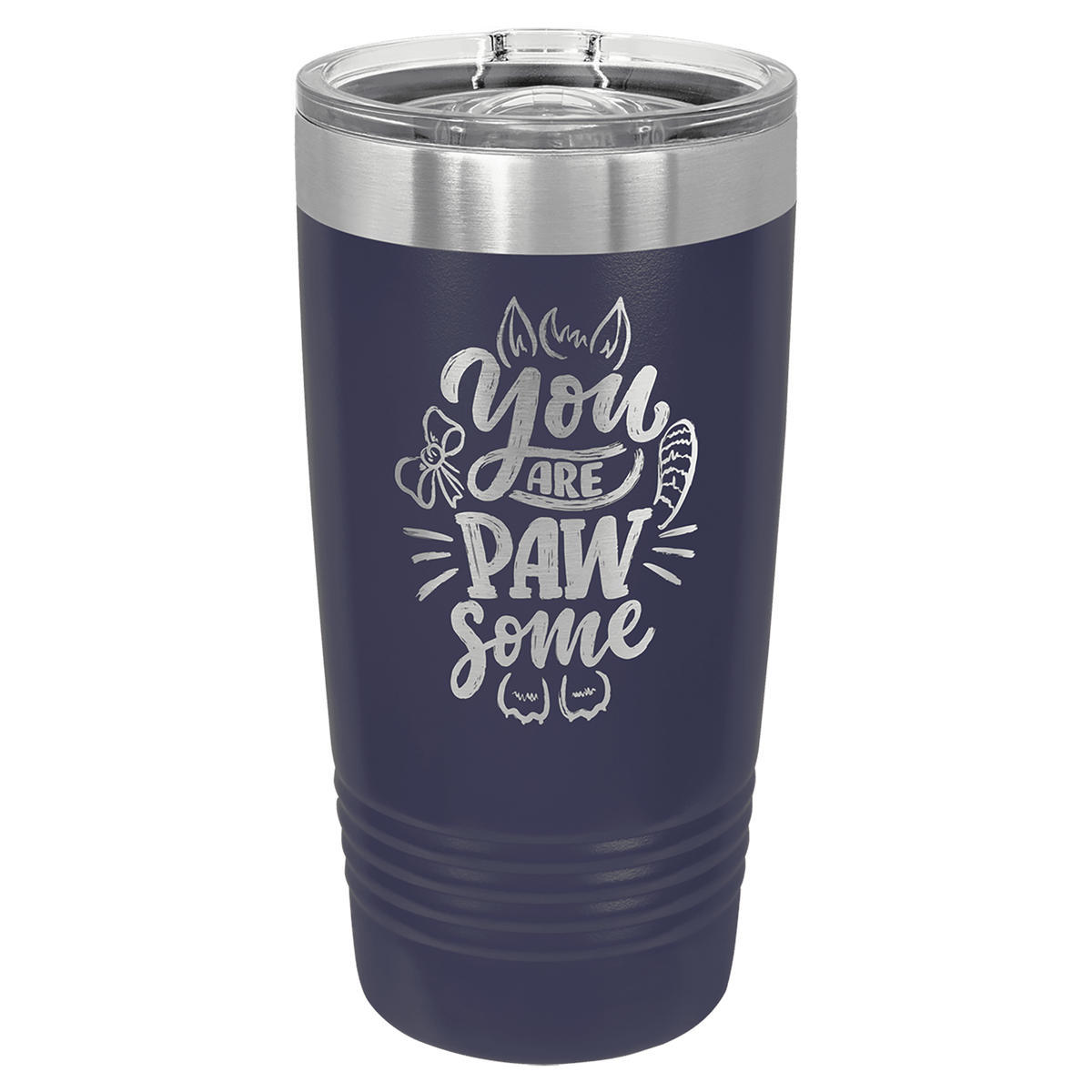 Personalized Stainless Steel 20 oz Insulated Tumbler with Slider Lid