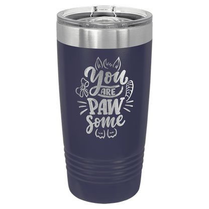 Personalized Stainless Steel 20 oz Insulated Tumbler with Slider Lid