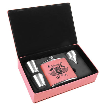 Custom Engraved Flask Gift Set – 6 oz. Stainless Steel