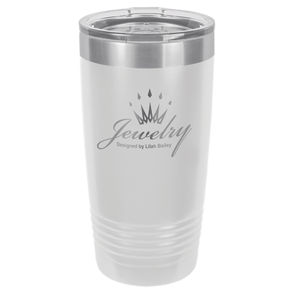 Personalized Stainless Steel 20 oz Insulated Tumbler with Slider Lid